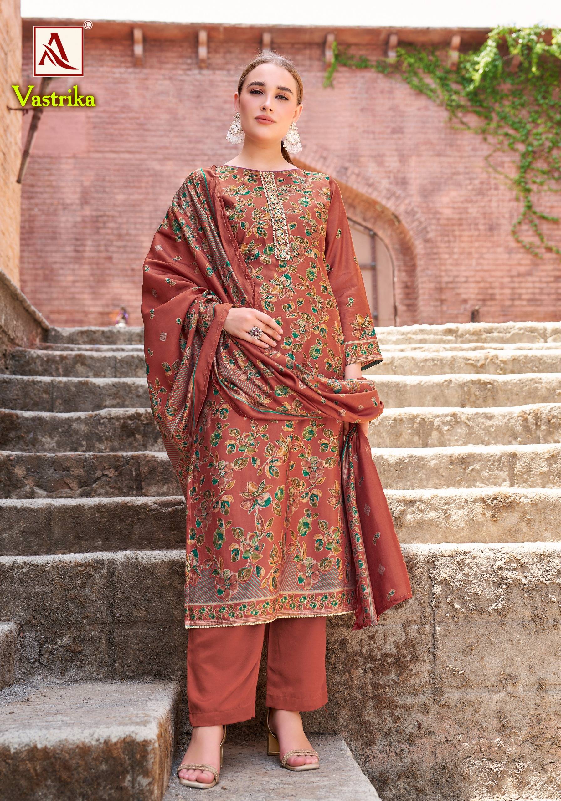 VASTRIKA By Alok Suit 01 To 06 Series Beautiful Festive Suits Stylish Fancy Colorful Ethnic Wear Viscose Mudaal Print Dresses At Wholesale Price